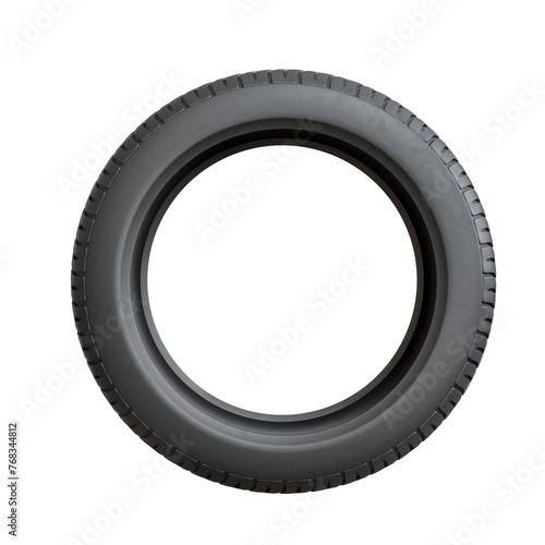 Car Tire 3D Render on Transparent Background (ID: 768344812)