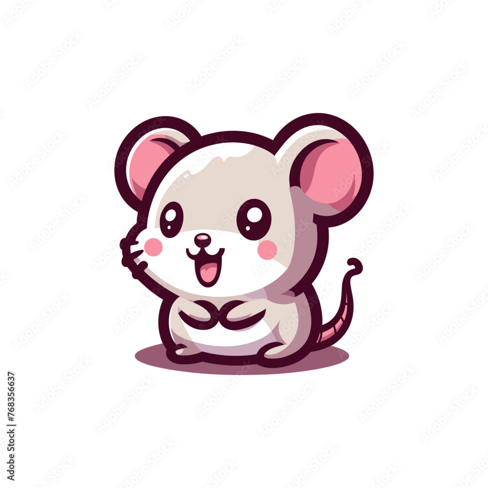 Mouse Mascot Logo Illustration Chibi is awesome logo, mascot or illustration for your product, company or bussiness Mouse Mascot Logo Illustration Chibi is awesome logo, mascot or illustration for your product, company or bussiness