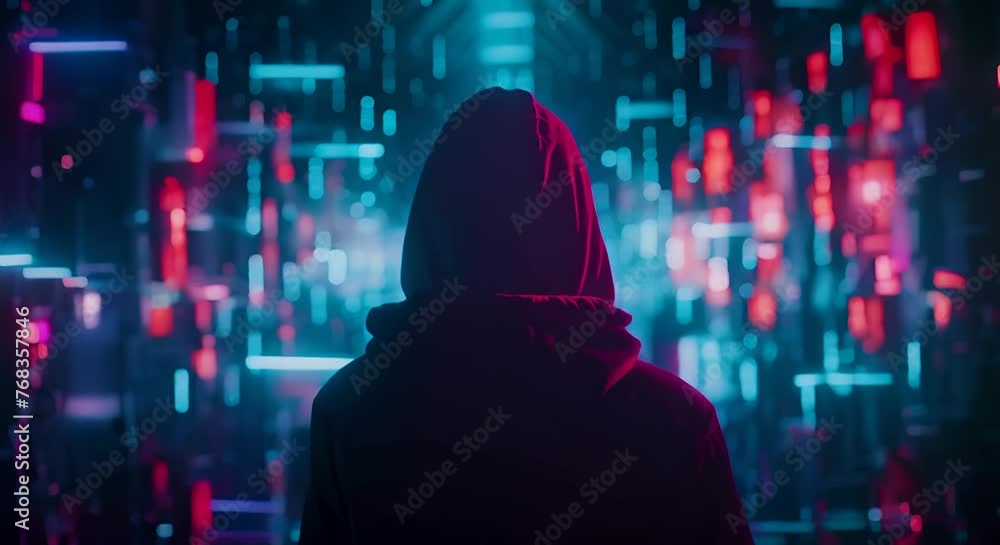 Cyber attack malware infiltrating network, stealth invasion Cyber attack malware infiltrating network, stealth invasion