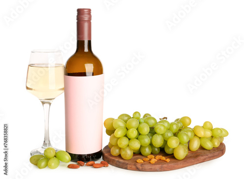 Bottle and glass of exquisi...
