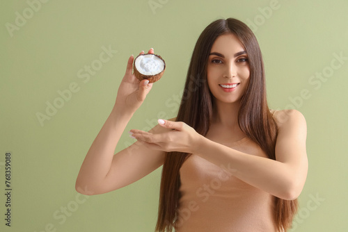 Beautiful young woman with ...
