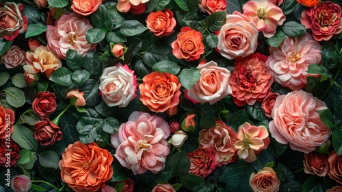 Beautiful Rose Wall: A Stunning Floral Background for Any Occasion