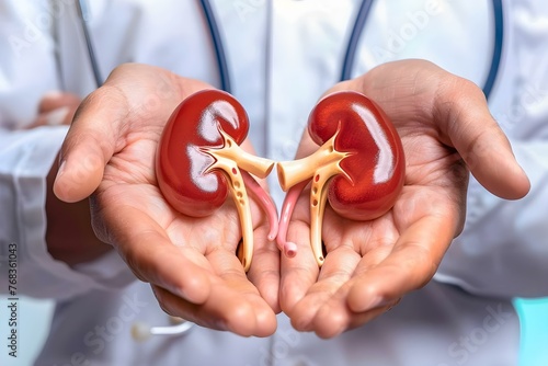 World Kidney Day raises awareness about kidney health and promotes preventive measures to reduce the risk of kidney diseases. Concept Health Awareness, Kidney Health, Preventive Measures photo