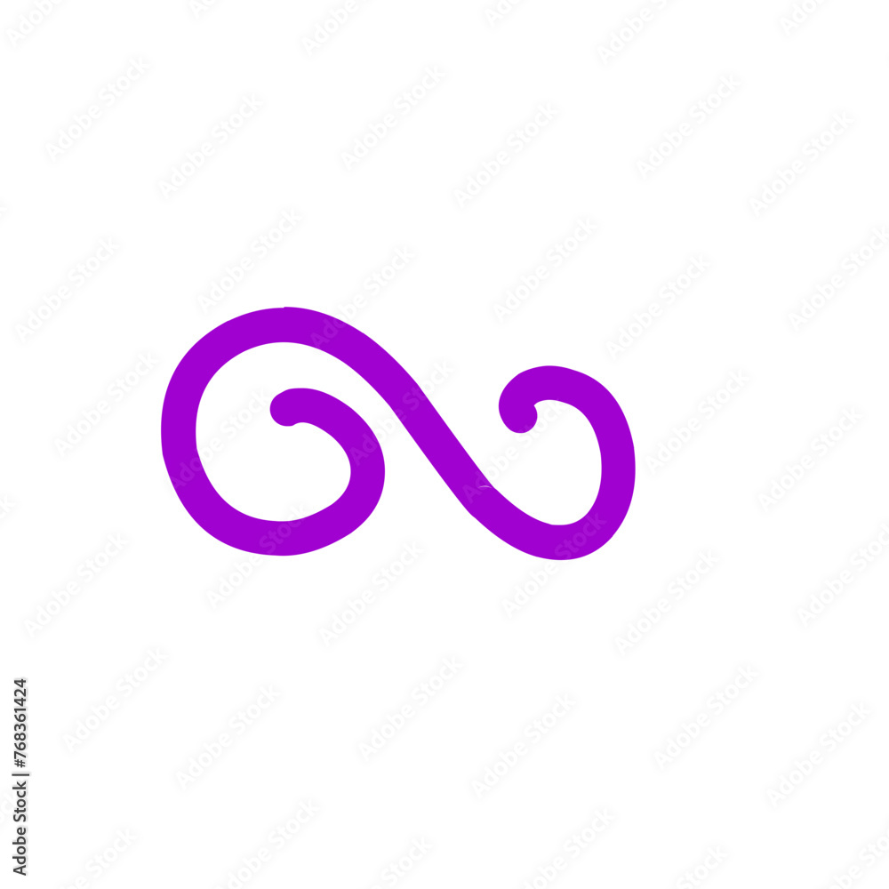 Curly Doodle Line Element Curly Doodle Line Element