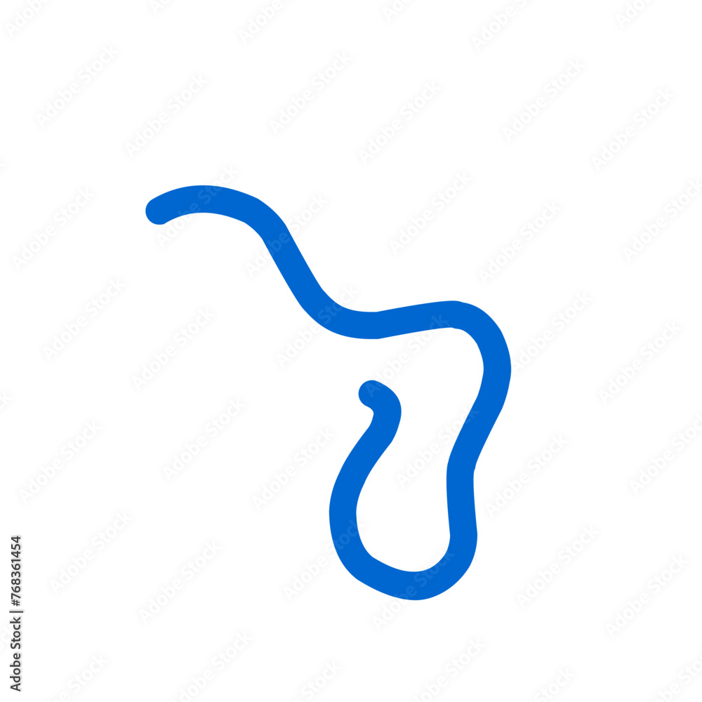 Curly Doodle Line Element Curly Doodle Line Element