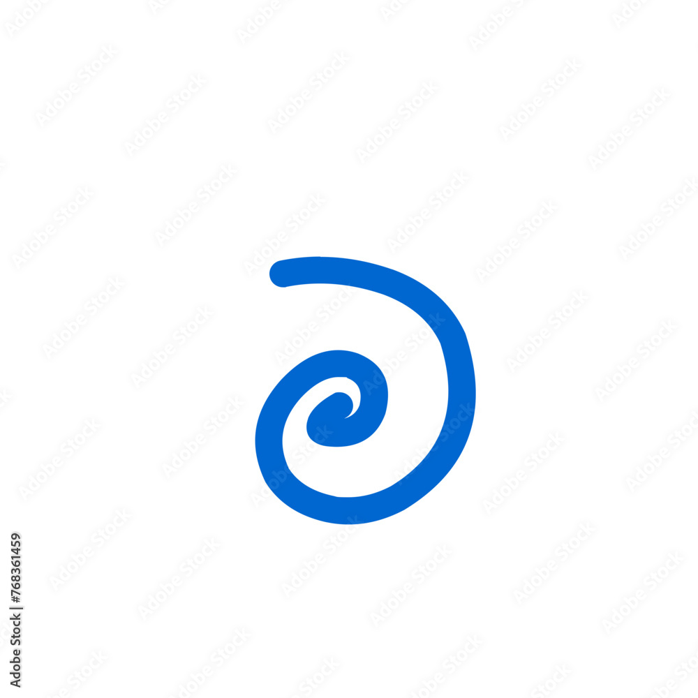 Curly Doodle Line Element Curly Doodle Line Element
