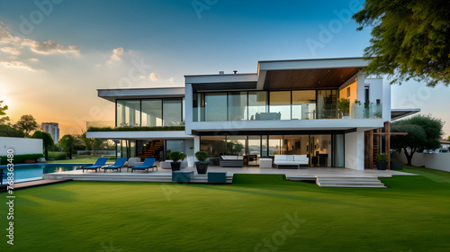 Exquisite Display of Luxury & Comfort: DD Dream Home Showcased Against Picturesque Landscape © Isabelle