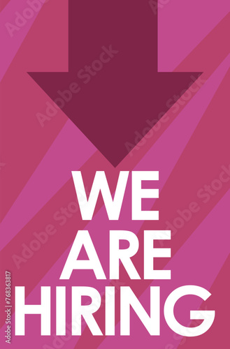we are hiring job offer vector illustration