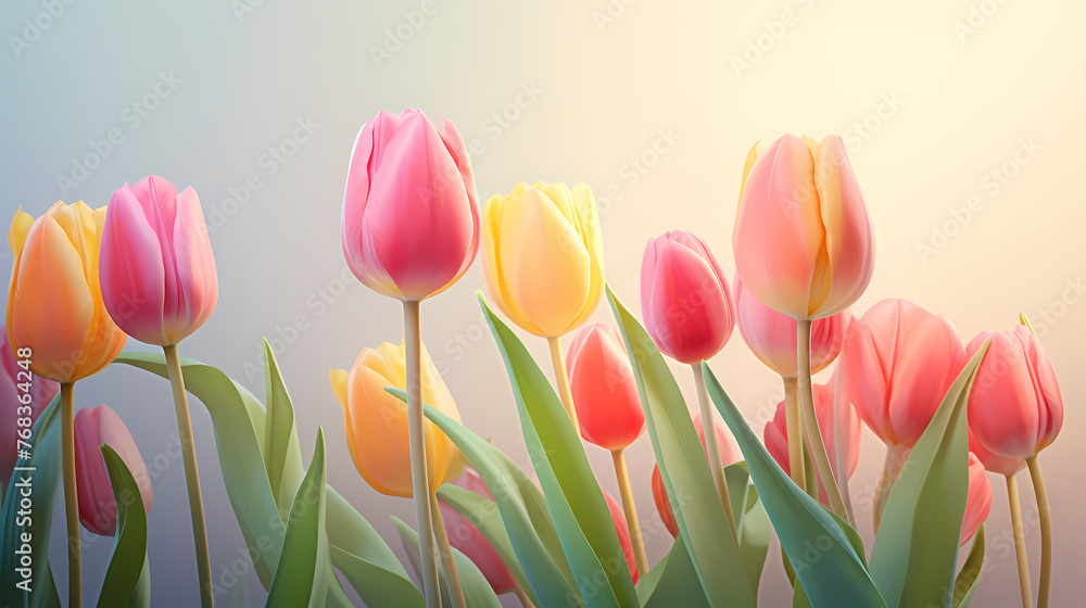 Tulips, beautiful composition spring flowers Tulips, beautiful composition spring flowers