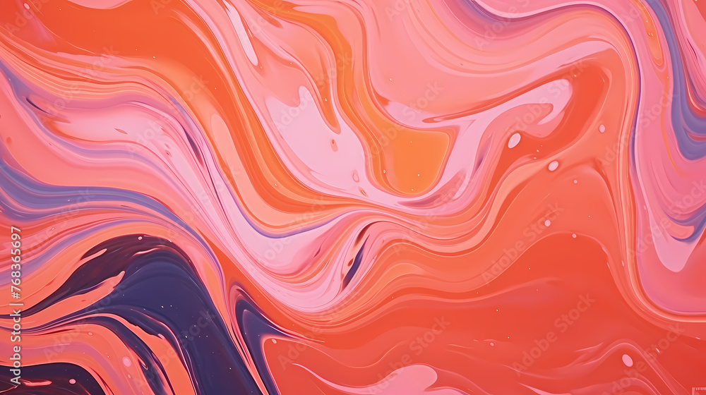 Fototapeta premium Abstract liquid water ripple watercolor design background
