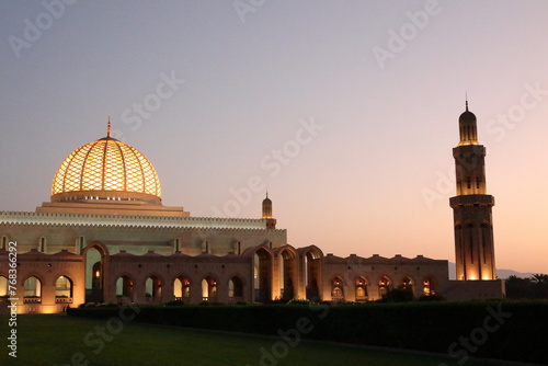 Sultan Qaboos Grand Mosque The largest mosque in Oman, located in the capital city of Muscat.