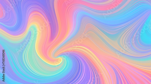 Flowing colorful glowing psychedelic abstract background art