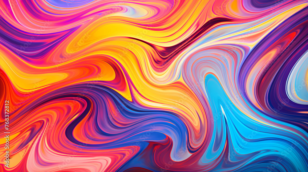 Multicolored pattern with abstract waves Multicolored pattern with abstract waves