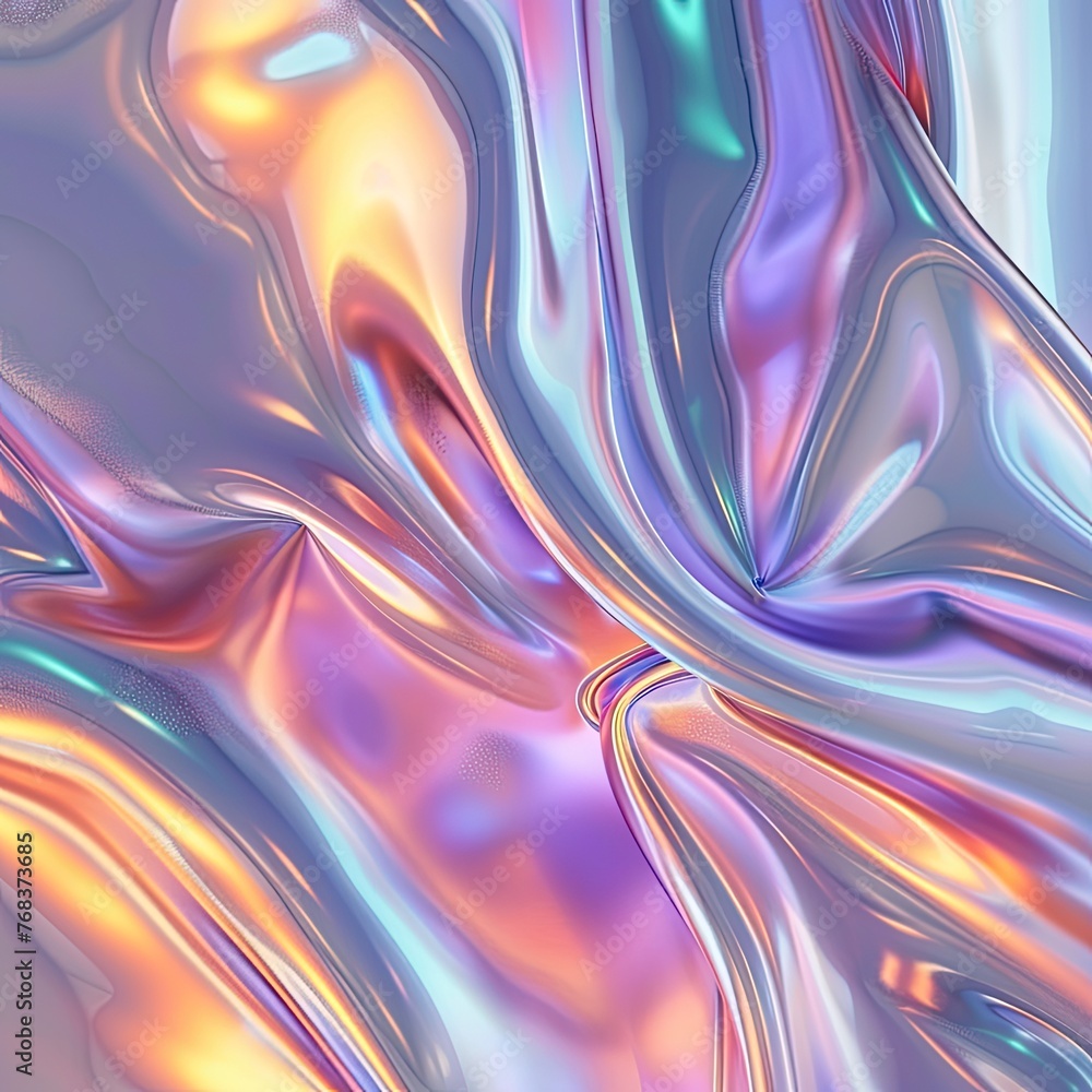 Fototapeta premium Beautiful Abstract 3D Background with Smooth Silky Shapes