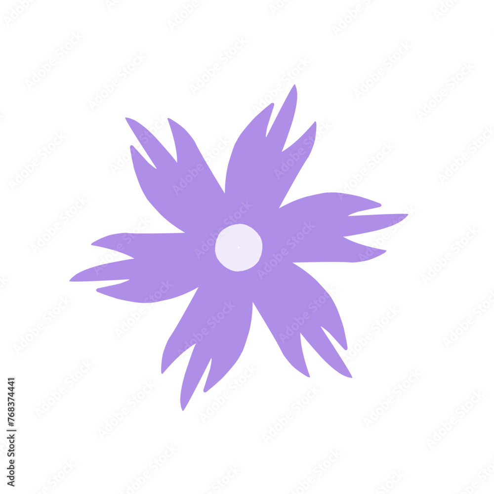Flower Colorful Icon Illustration Flower Colorful Icon Illustration