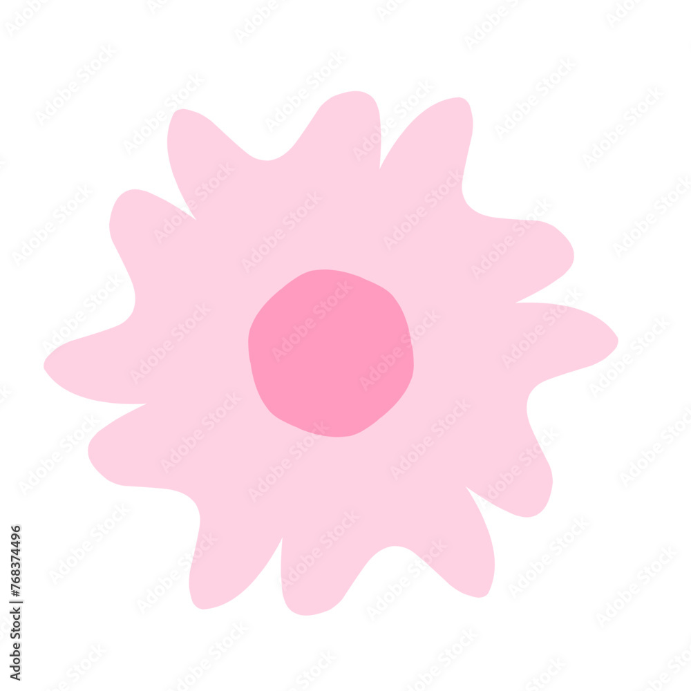 Flower Colorful Icon Illustration Flower Colorful Icon Illustration