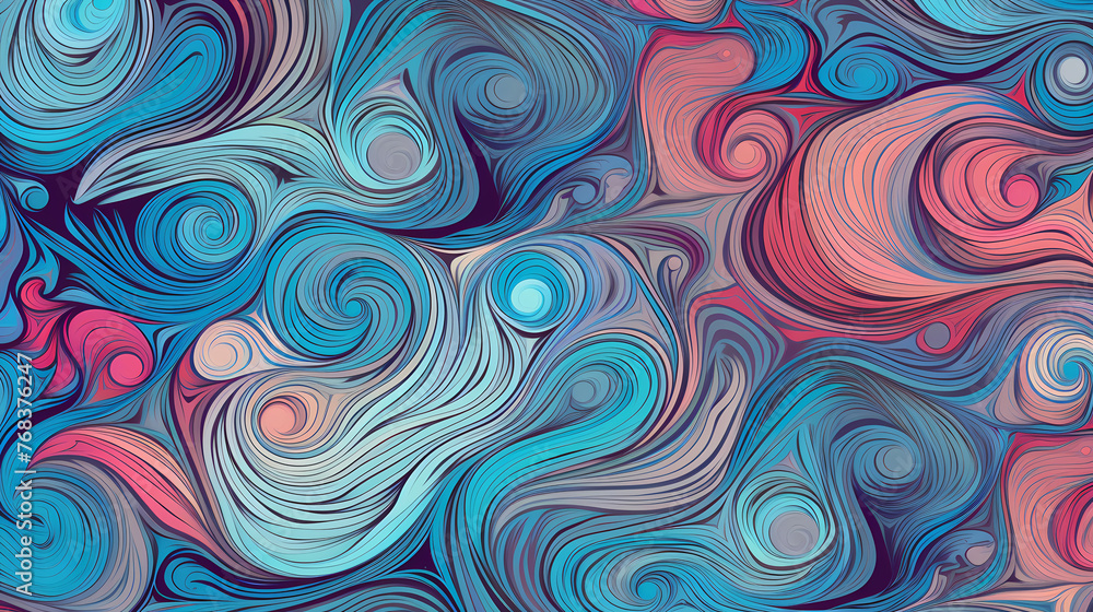 Psychedelic multicolored abstract background with swirls Psychedelic multicolored abstract background with swirls