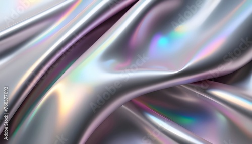 Silver Holographic Unicorn Gradient colors soft blurred background