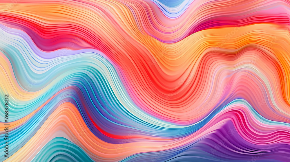 Obraz premium Psychedelic multicolored abstract background with swirls