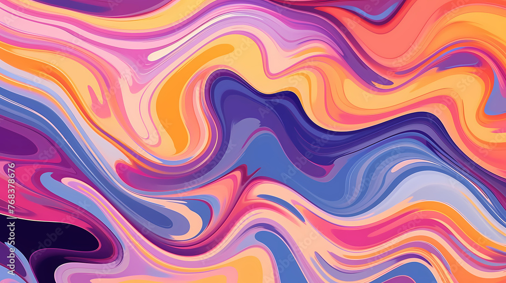 Psychedelic multicolored abstract background with swirls