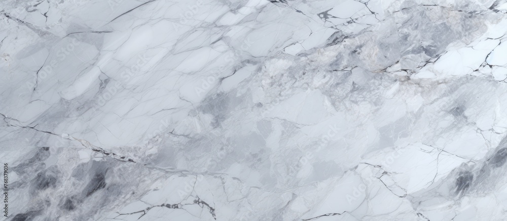 Detailed view of a smooth marble surface featuring an intricate white and black design, creating an elegant visual contrast Detailed view of a smooth marble surface featuring an intricate white and black design, creating an elegant visual contrast