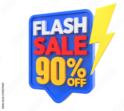 90 Percent Flash Sale Off 3D Render