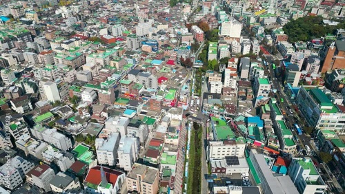 Aerial view of Jeongneung Village, Jeongneung-dong, Seongbuk-gu, Seoul, Korea photo