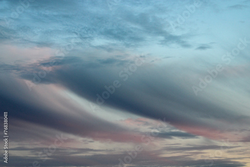 Cloud formations during an Oklahoma Sunset