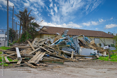 Damage from Hurricane Marie in central Florida