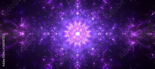Supernatural purple magic energy spell pattern. Generative AI technology.