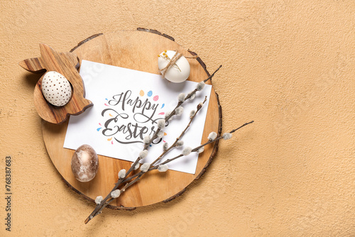 Happy easter greeting card ...