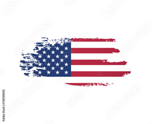 Flag of the United States vector graphic design