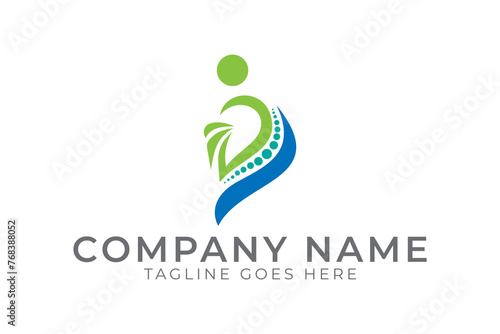 Chiropractic logo, letter d chiropractic logo, spine care logo