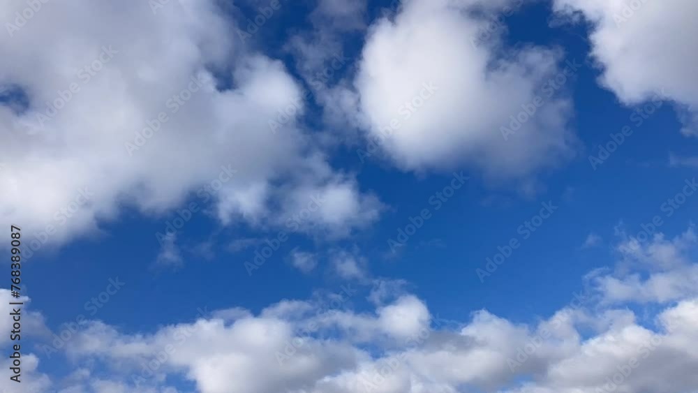 ２０２４年3月27日の札幌の青空　タイムラプス