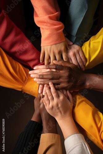 showcasing hands of people from various ethnicities