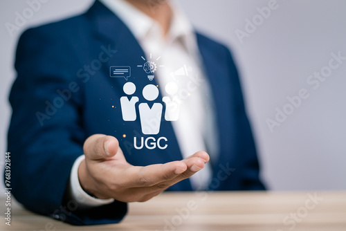 Slika na platnu UGC, User generated content concept