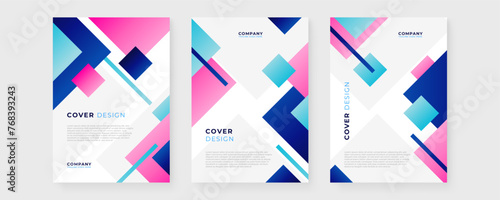Colorful colourful vector abstract geometric shapes cover design