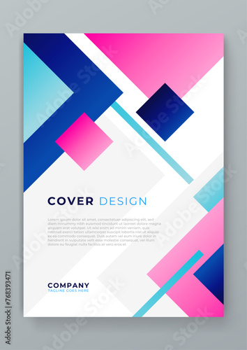 Colorful colourful vector abstract shapes cover design