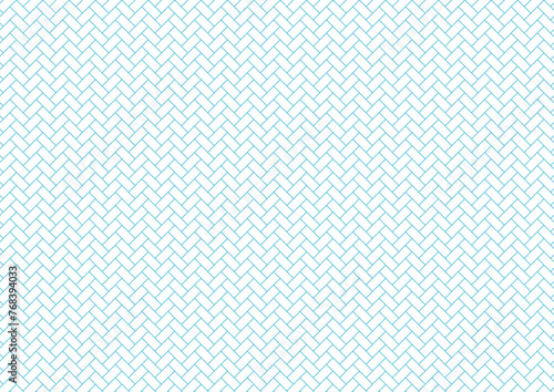和柄　檜垣　網代　伝統　紋様　青　ブルー　背景　素材 photo