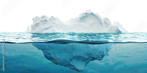 Iceberg isolated on transparent background © Aleksandr Bryliaev