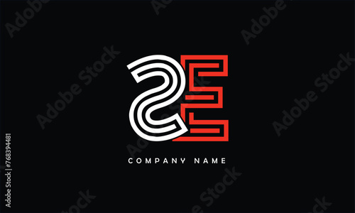 SE, ES, S, E Abstract Letters Logo Monogram