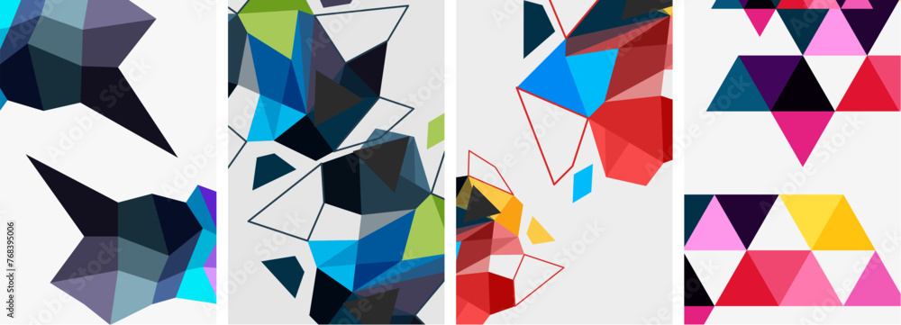 Triangle geometric abstract backgrounds. Vector illustration For Wallpaper, Banner, Background, Card, Book Illustration, landing page Triangle geometric abstract backgrounds. Vector illustration For Wallpaper, Banner, Background, Card, Book Illustration, landing page