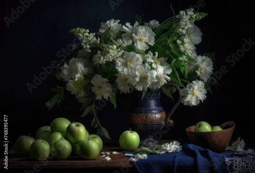 Wallpaper Mural Beautiful fantasy vintage flower, digital background Torontodigital.ca