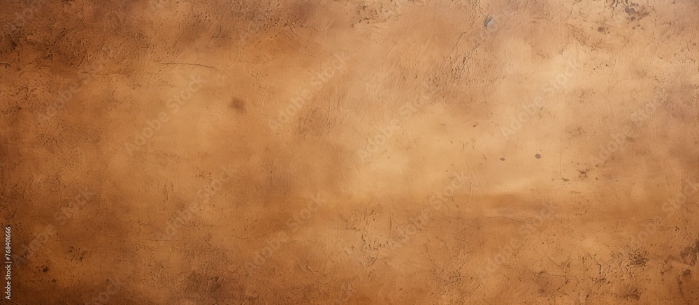 A detailed closeup of a brown leather texture, reminiscent of hardwood flooring with tints of amber, beige, and peach. The pattern features rectangular shapes