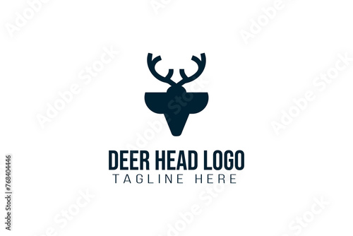creative deer head logo design Deer vector art 