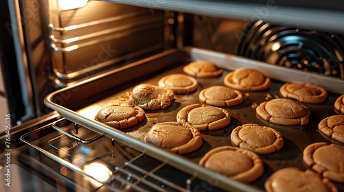 Delicious Cookies Baking in the Oven