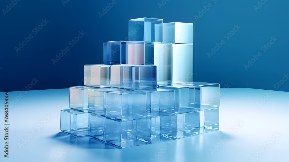 Digital technology gradient blue and white glass geometric poster horizontal page PPT background Digital technology gradient blue and white glass geometric poster horizontal page PPT background