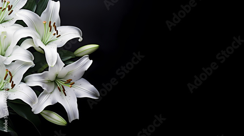 Elegant lilies in bloom