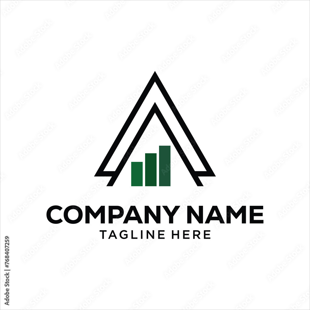 Chart Triangle logo ,Inspiration design , vector ,Illustraction Chart Triangle logo ,Inspiration design , vector ,Illustraction