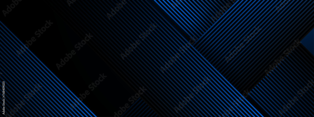 custom made wallpaper toronto digitalBlue and black vector 3D technology futuristic glow with line shapes banner
